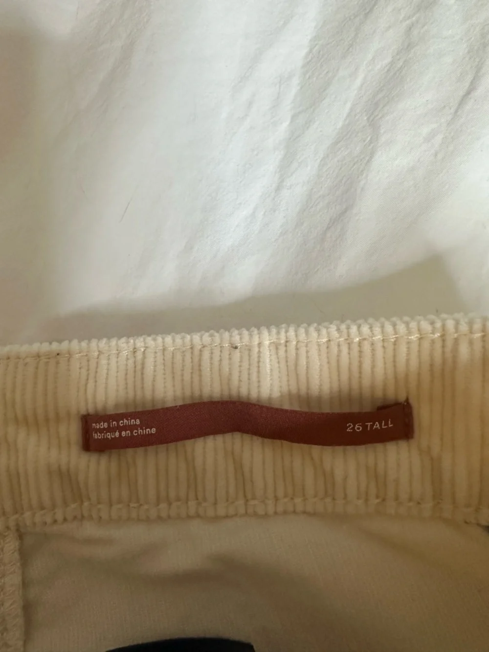 Pilcro Cream Corduroy Embroidered Flare Pants - Picture 4 of 10